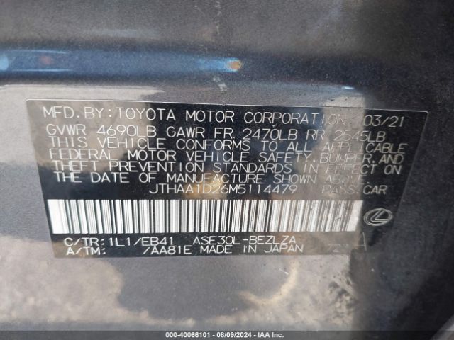 JTHAA1D26M5114479 Lexus IS 300
