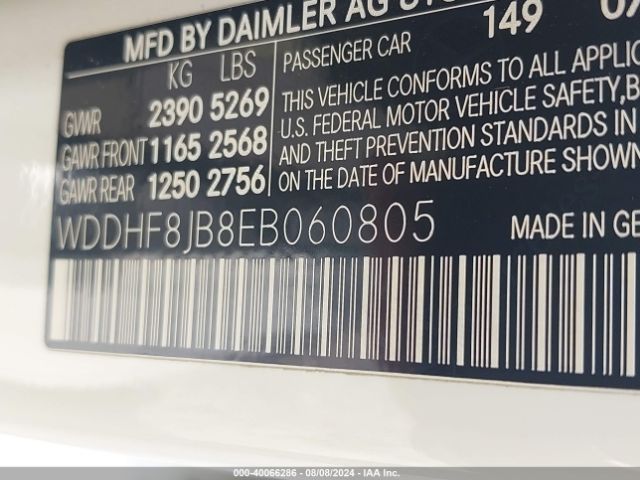 WDDHF8JB8EB060805 Mercedes-Benz E 350 4matic