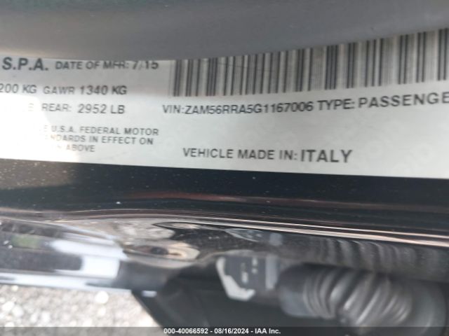 ZAM56RRA5G1167006 Maserati Quattroporte S Q4
