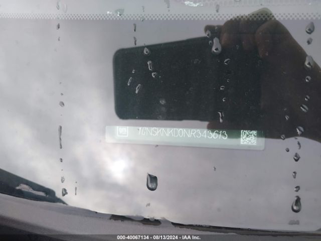1GNSKNKD0NR343613 Chevrolet Tahoe 4wd Lt