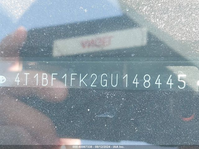 4T1BF1FK2GU148445 Toyota CAMRY SE