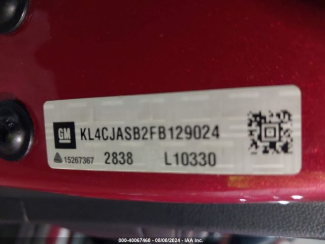 KL4CJASB2FB129024 Buick Encore