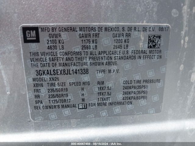 3GKALSEX8JL141338 GMC Terrain Denali