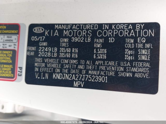 KNDJN2A27J7523901 KIA Soul