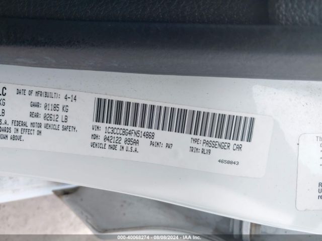 1C3CCCBG4FN514868 Chrysler 200 S