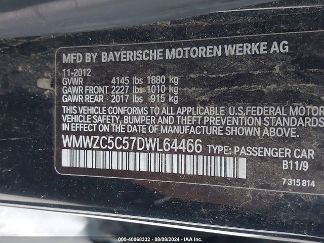 2013 MINI COUNTRYMAN WMWZC5C57DWL64466 Photo 8