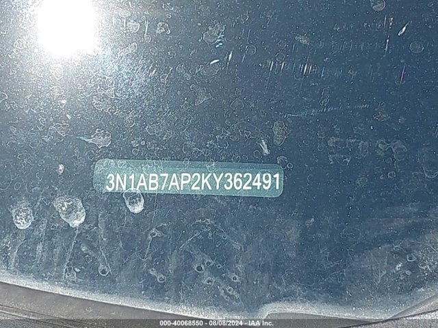 Nissan SENTRA SV 2019 3N1AB7AP2KY362491 Image 9