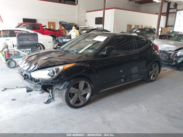 Hyundai Veloster Turbo W/black 2014 KMHTC6AEXEU207363 Image 2