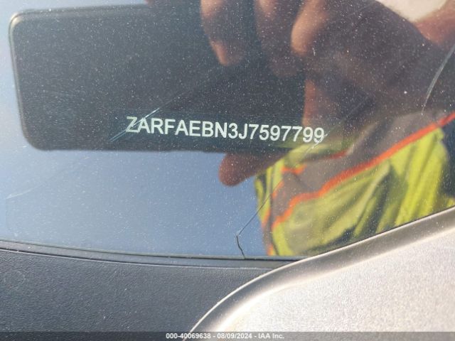 ZARFAEBN3J7597799 Alfa Romeo Giulia Rwd