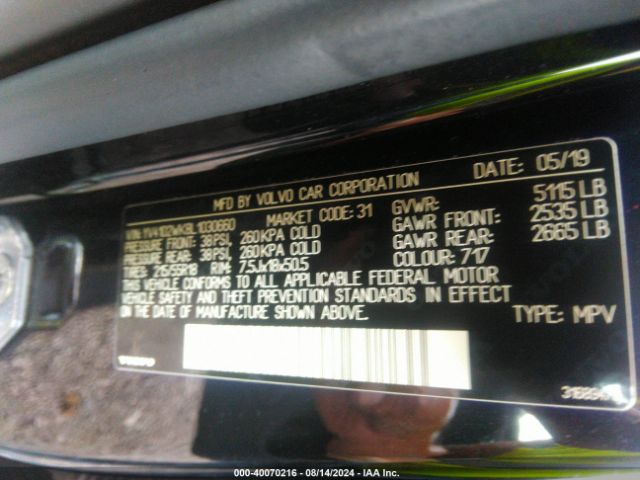 YV4102WK8L1030660 Volvo V60 Cross Country T5