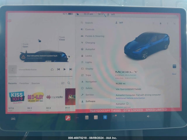 2023 TESLA MODEL Y 7SAYGDEE5PF714585 Photo 6