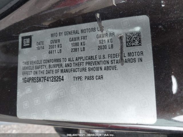 1G4PR5SK7F4128264 Buick Verano Convenience Group