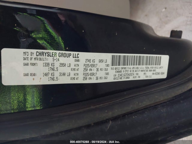 2C4RC1GG7ER425574 Chrysler Town & Country Limited