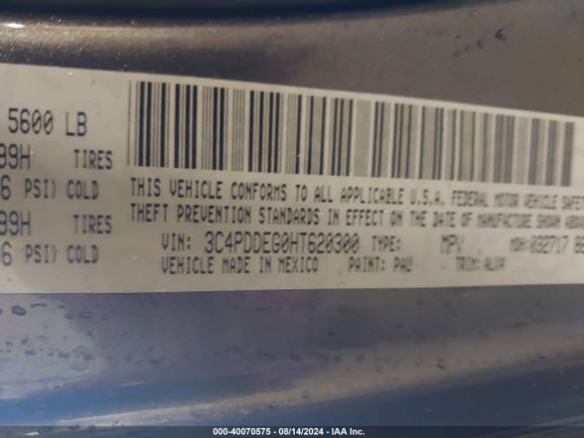 3C4PDDEG0HT620300 Dodge Journey Gt Awd
