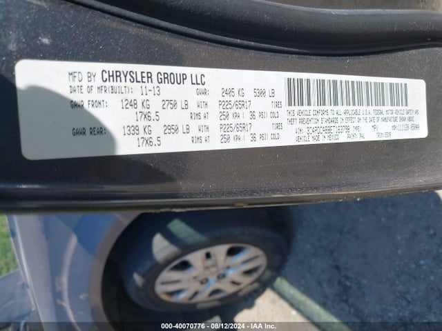 Dodge Journey American Value Pkg 2014 3C4PDCAB8ET163798 Image 9