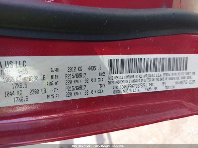 1C4NJPBA7FD372261 Jeep Patriot Altitude Edition