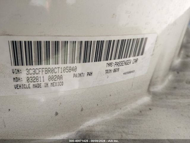 2012 FIAT 500 3C3CFFBR0CT105840 Photo 8