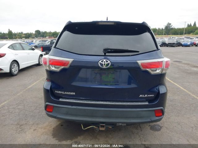 5TDJKRFH9ES056524 Toyota Highlander Xle V6