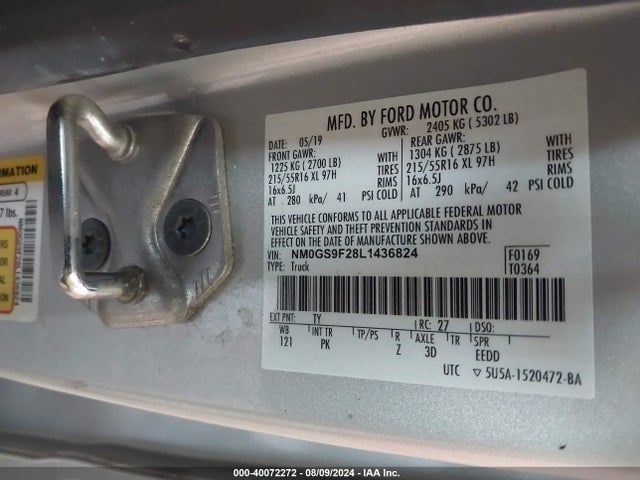 Ford Transit Connect Xlt Passenger 2020 NM0GS9F28L1436824 Image 9