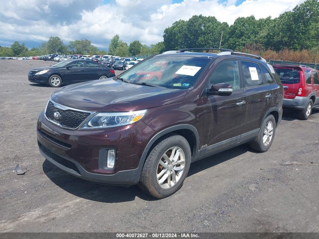 KIA Sorento Lx V6 2014 5XYKTDA75EG522580 Image 2
