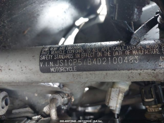 2013 SUZUKI AN650 JS1CP51B4D2100483 Photo 9