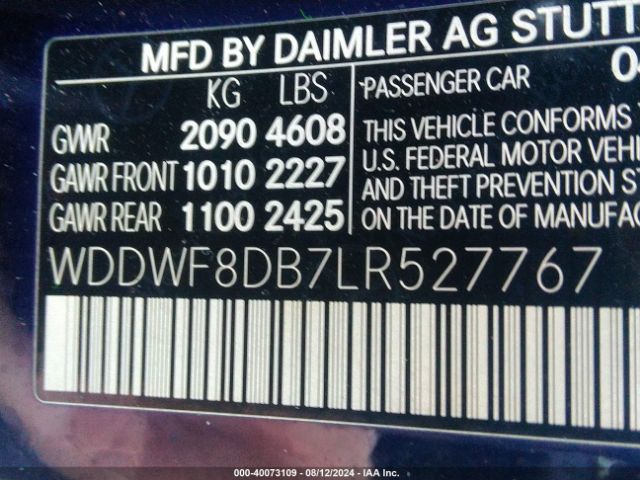 WDDWF8DB7LR527767 Mercedes-Benz C 300