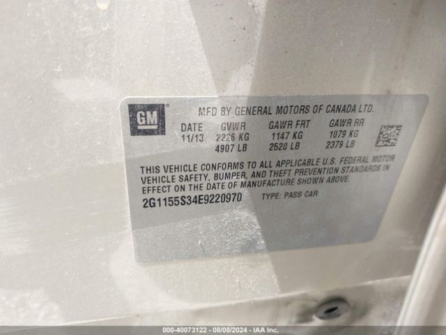 2G1155S34E9220970 Chevrolet IMPALA 2LZ