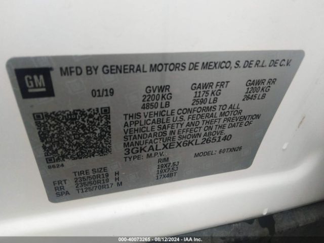 3GKALXEX6KL265140 GMC Terrain Denali