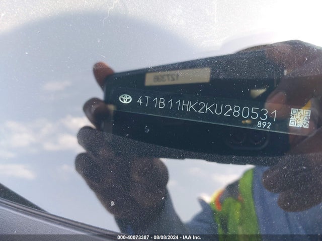 Toyota CAMRY SE 2019 4T1B11HK2KU280531 Image 9