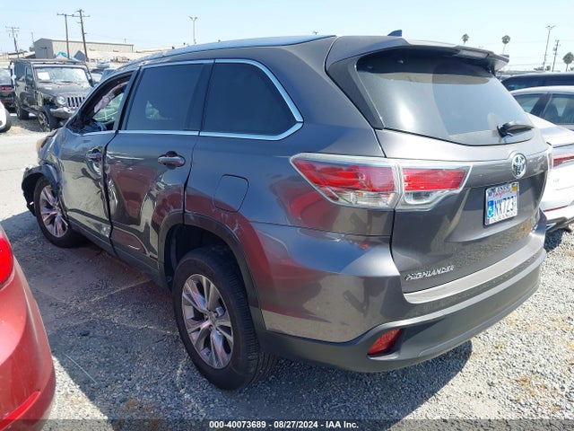 Toyota Highlander Xle V6 2015 5TDKKRFH3FS081554 Image 3