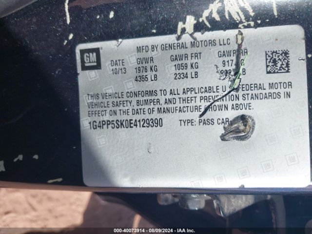 1G4PP5SK0E4129390 Buick Verano