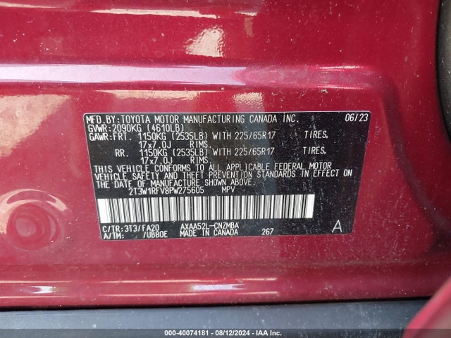 Toyota Rav4 Xle 2023 2T3W1RFV8PW275605 Image 9