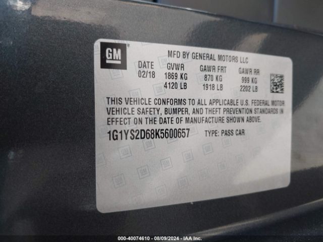 1G1YS2D68K5600657 Chevrolet Corvette Z06