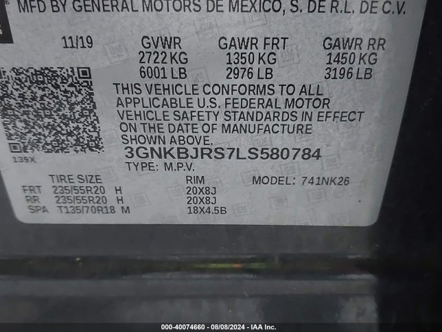 Chevrolet Blazer Awd 3lt 2020 3GNKBJRS7LS580784 Image 9