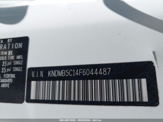 KNDMB5C14F6044487 KIA SEDONA LX