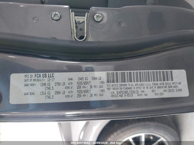 Dodge JOURNEY SE 2018 3C4PDCAB5JT228133 Image 9