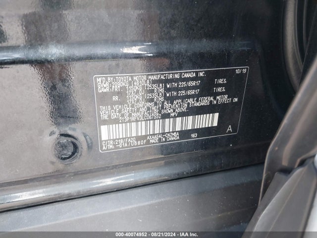 Toyota Rav4 Xle 2020 2T3P1RFV3LC067552 Image 9