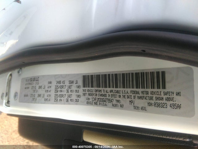 Jeep Cherokee Latitude 2016 1C4PJMCB3GW279547 Image 9