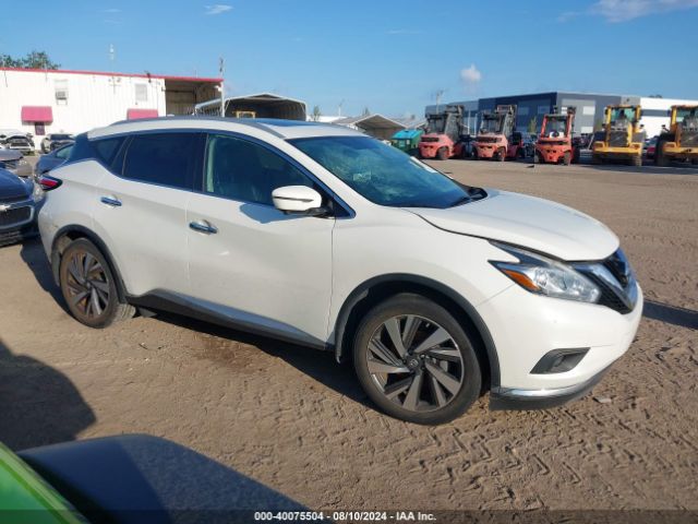 5N1AZ2MGXJN123558 Nissan Murano Platinum