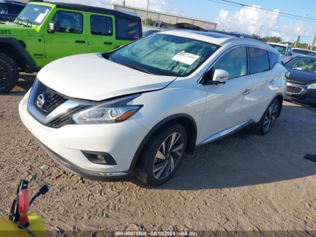 5N1AZ2MGXJN123558 Nissan Murano Platinum