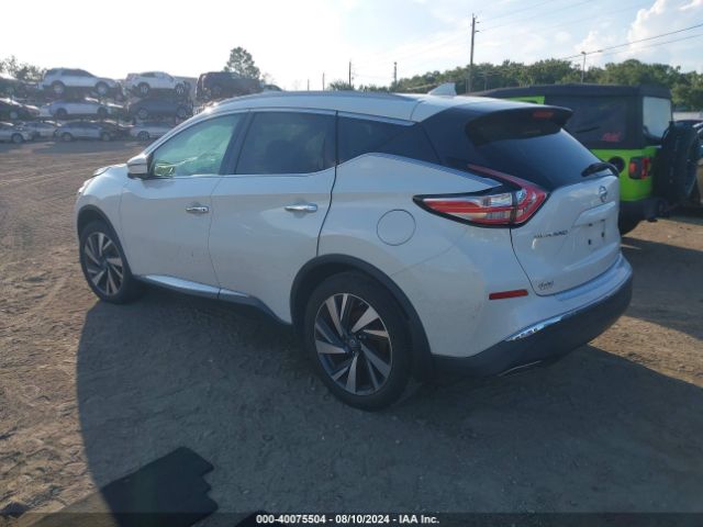 5N1AZ2MGXJN123558 Nissan Murano Platinum