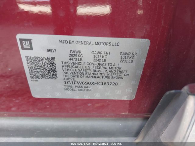 2017 CHEVROLET BOLT EV 1G1FW6S0XH4163728 Photo 8