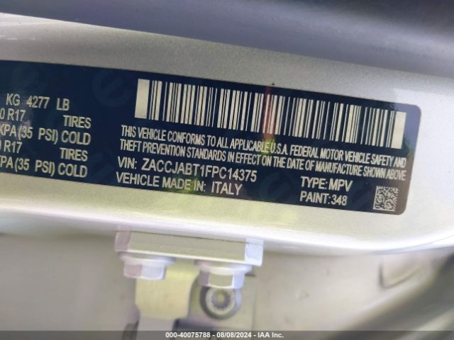 ZACCJABT1FPC14375 Jeep Renegade Latitude