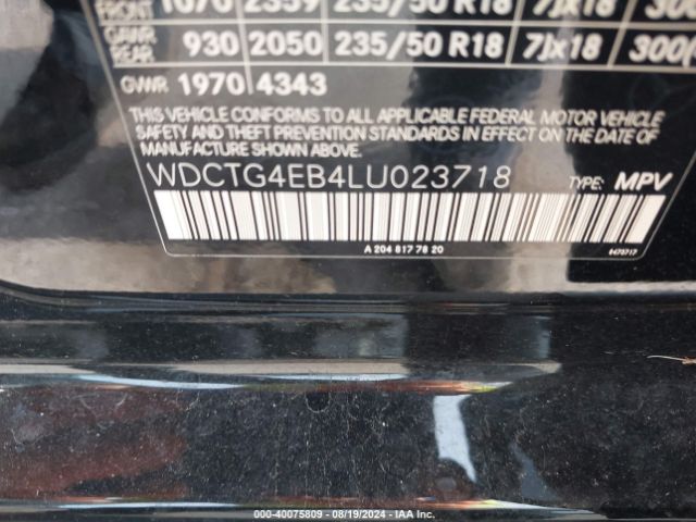 WDCTG4EB4LU023718 Mercedes-Benz GLA 250