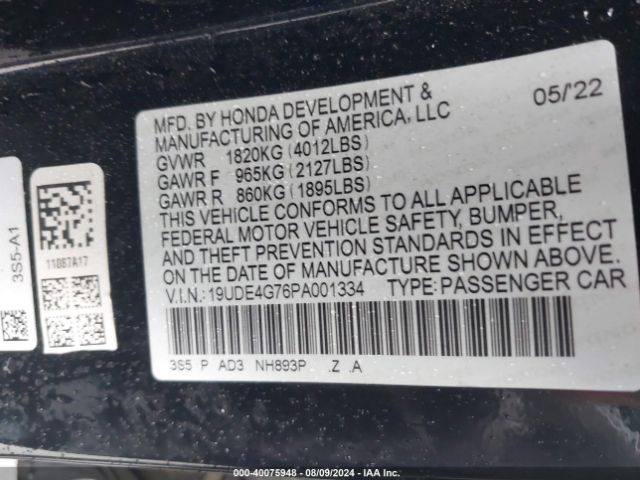19UDE4G76PA001334 Acura Integra A-spec W/ Technology