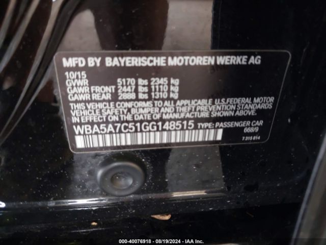 WBA5A7C51GG148515 BMW 528i Xdrive
