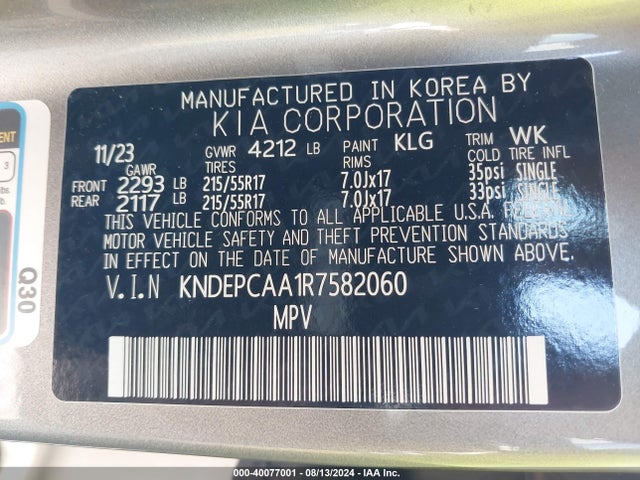 KIA Seltos Lx 2024 KNDEPCAA1R7582060 Image 9