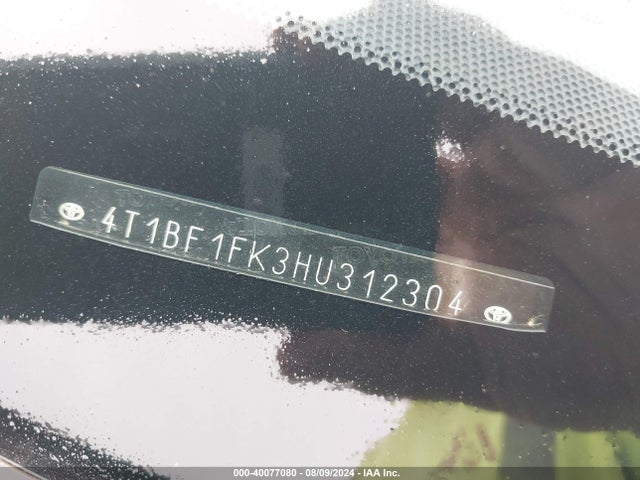 Toyota CAMRY SE 2017 4T1BF1FK3HU312304 Image 9