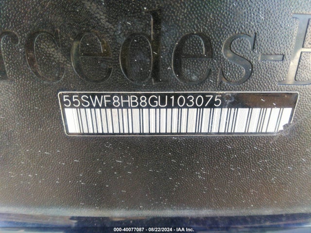 Продаж на аукціоні авто 2016 Mercedes-benz Amg C 63 S, vin: 55SWF8HB8GU103075, номер лоту: 40077087