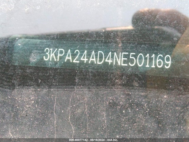 3KPA24AD4NE501169 KIA RIO S